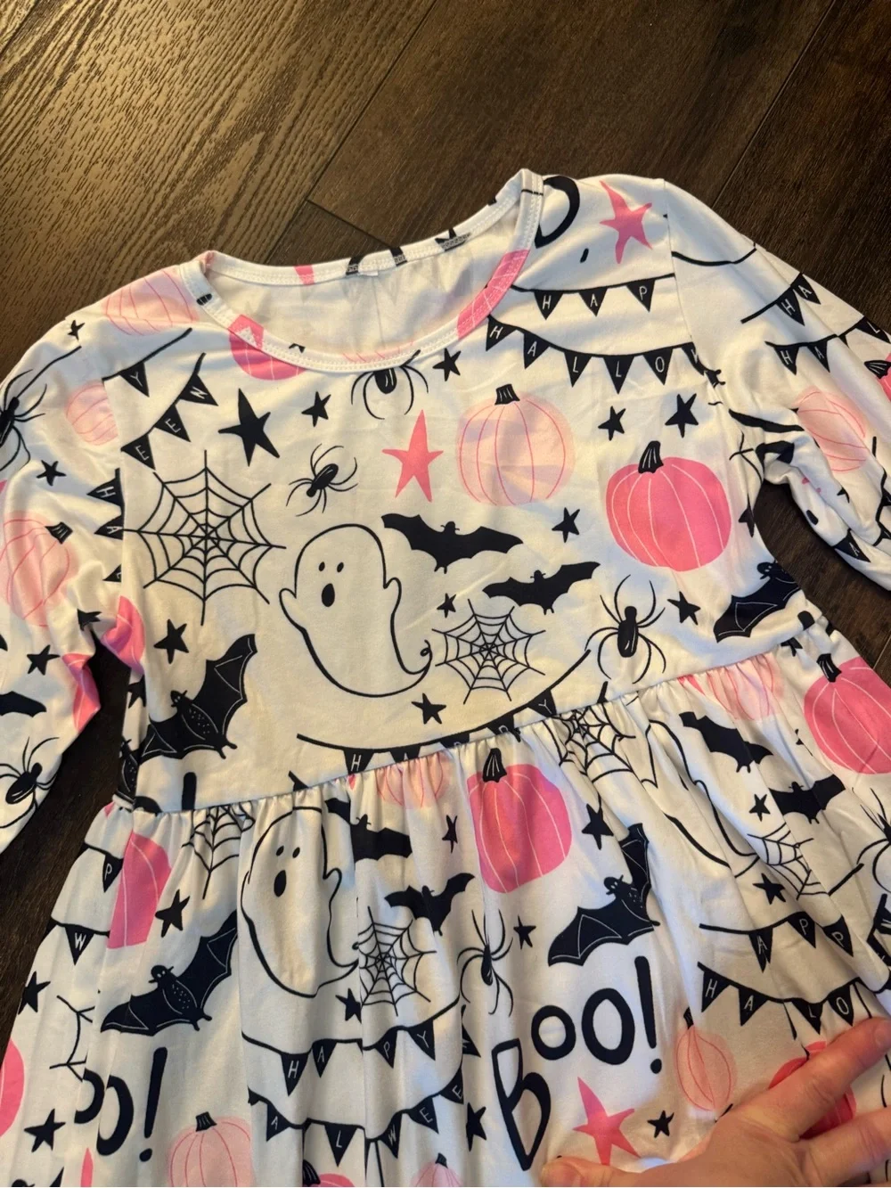 Boutique milk silk Halloween ghost dress size 10/12